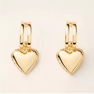 NWT! Kate Spade x Target Gold Balloon Heart Drop Earrings